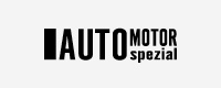 Logo von „Auto Motor spezial“, schwarze Schrift auf grauem Grund.