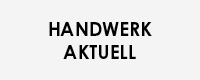 Logo von „Handwerk aktuell“, schwarze Schrift auf grauem Grund.