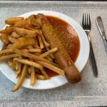 Die vegane Currywurst gab es in der OTH in Weiden.